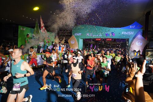 Race photo from BAF LIONS RUN 2024