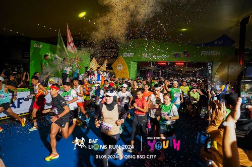 Race photo from BAF LIONS RUN 2024
