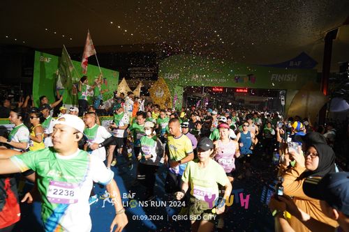 Race photo from BAF LIONS RUN 2024