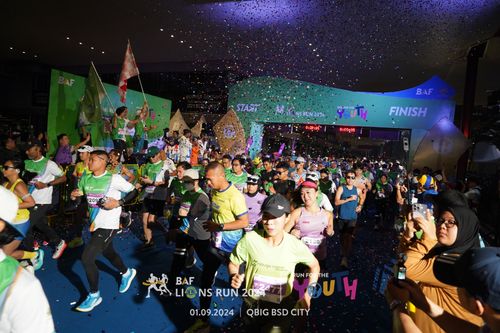 Race photo from BAF LIONS RUN 2024