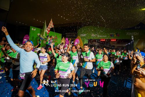 Race photo from BAF LIONS RUN 2024