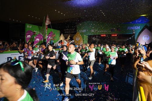 Race photo from BAF LIONS RUN 2024