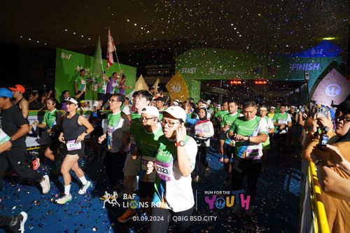 Race photo from BAF LIONS RUN 2024