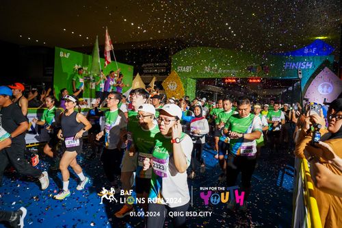 Race photo from BAF LIONS RUN 2024