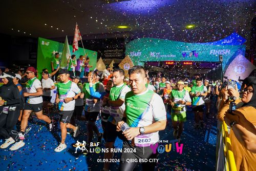 Race photo from BAF LIONS RUN 2024