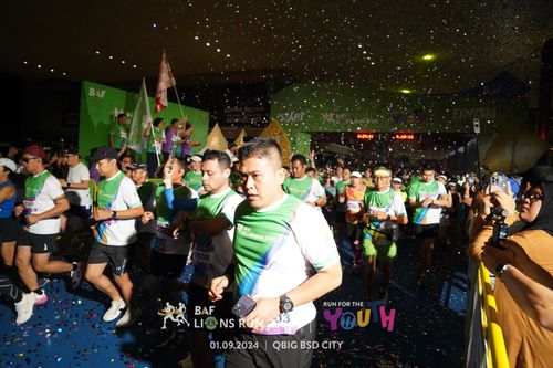 Race photo from BAF LIONS RUN 2024