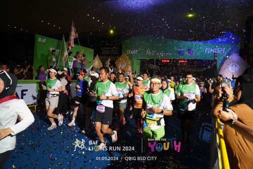 Race photo from BAF LIONS RUN 2024
