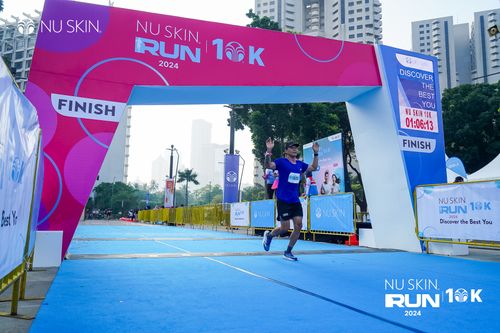 Race photo from Nu Skin Run 10K