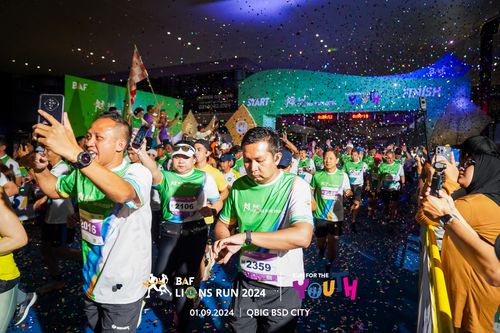 Race photo from BAF LIONS RUN 2024