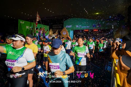 Race photo from BAF LIONS RUN 2024