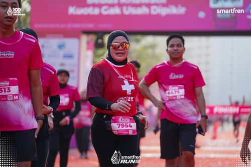 Race photo from Smartfren Run 2025 