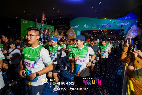 Race photo from BAF LIONS RUN 2024