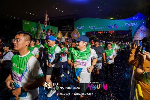 Race photo from BAF LIONS RUN 2024