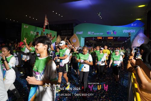 Race photo from BAF LIONS RUN 2024
