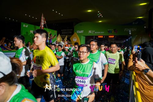Race photo from BAF LIONS RUN 2024