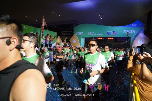 Race photo from BAF LIONS RUN 2024