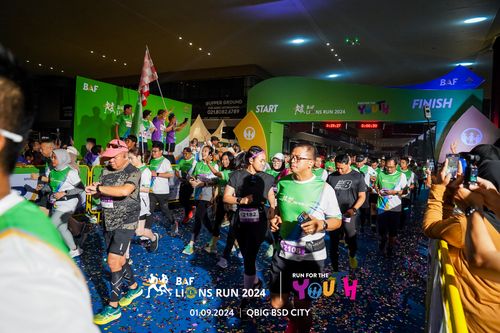 Race photo from BAF LIONS RUN 2024