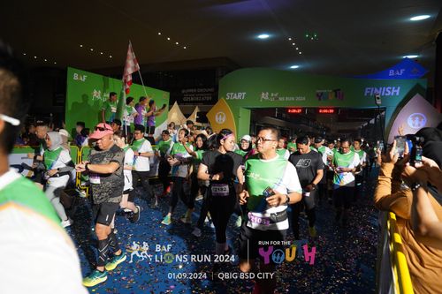 Race photo from BAF LIONS RUN 2024