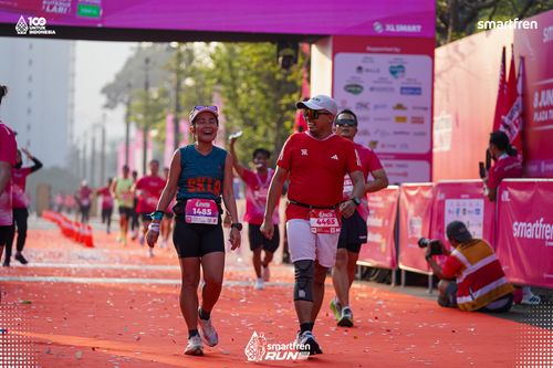 Race photo from Smartfren Run 2025 