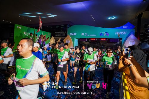 Race photo from BAF LIONS RUN 2024
