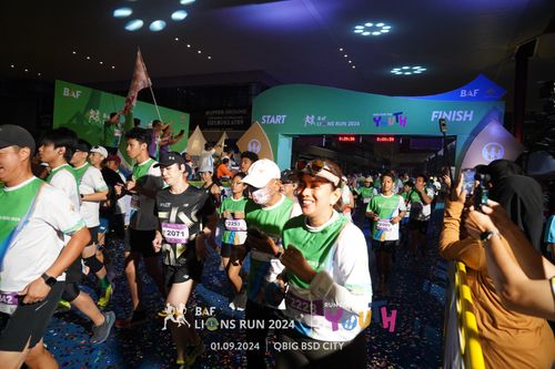 Race photo from BAF LIONS RUN 2024