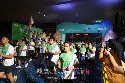 Race photo from BAF LIONS RUN 2024