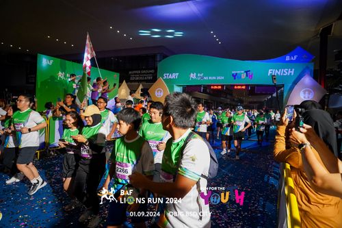 Race photo from BAF LIONS RUN 2024