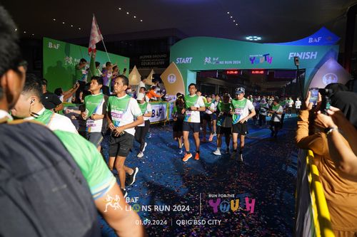 Race photo from BAF LIONS RUN 2024