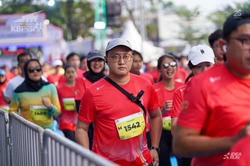 Race photo from CISANGKAN KBP CITY RUN 2025