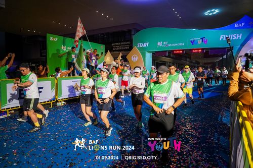 Race photo from BAF LIONS RUN 2024
