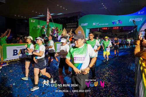 Race photo from BAF LIONS RUN 2024