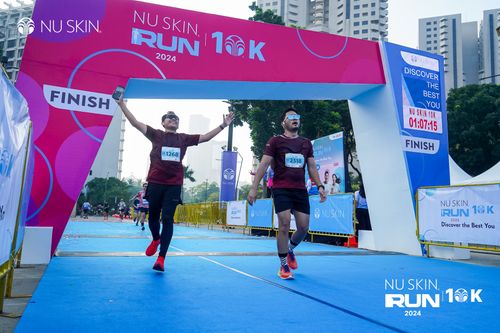 Race photo from Nu Skin Run 10K