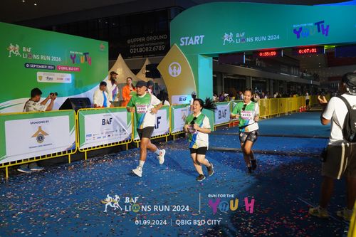 Race photo from BAF LIONS RUN 2024