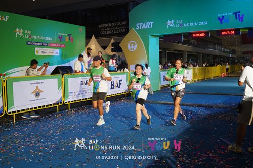 Race photo from BAF LIONS RUN 2024