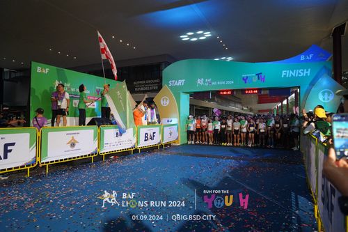 Race photo from BAF LIONS RUN 2024