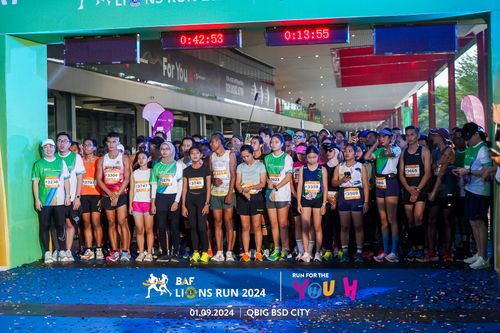 Race photo from BAF LIONS RUN 2024