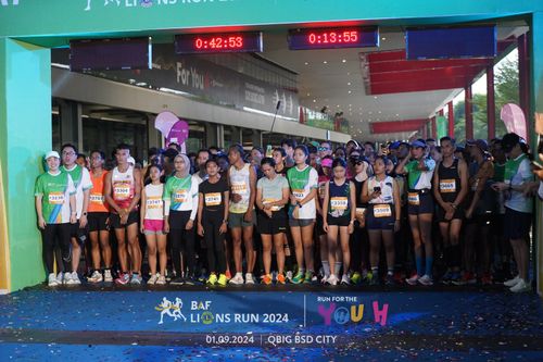 Race photo from BAF LIONS RUN 2024