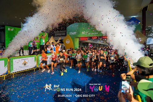 Race photo from BAF LIONS RUN 2024