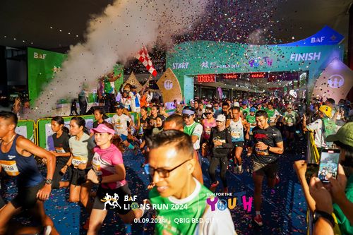 Race photo from BAF LIONS RUN 2024