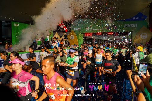 Race photo from BAF LIONS RUN 2024