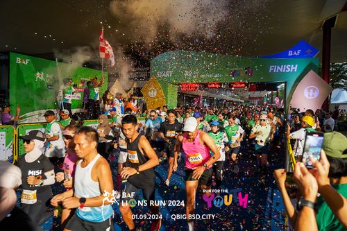 Race photo from BAF LIONS RUN 2024