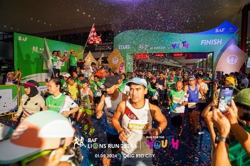 Race photo from BAF LIONS RUN 2024