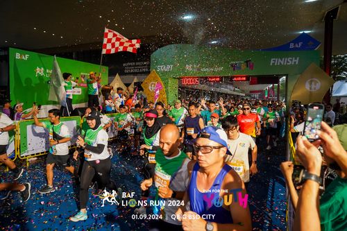 Race photo from BAF LIONS RUN 2024
