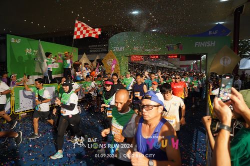 Race photo from BAF LIONS RUN 2024