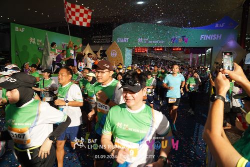 Race photo from BAF LIONS RUN 2024