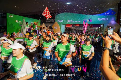Race photo from BAF LIONS RUN 2024