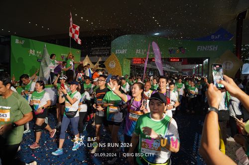 Race photo from BAF LIONS RUN 2024
