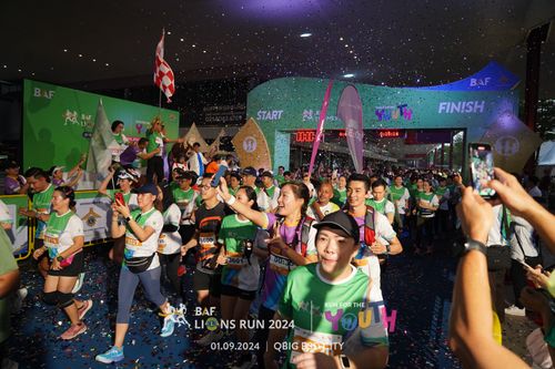 Race photo from BAF LIONS RUN 2024