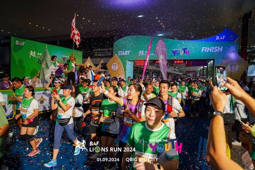 Race photo from BAF LIONS RUN 2024