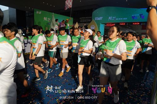 Race photo from BAF LIONS RUN 2024